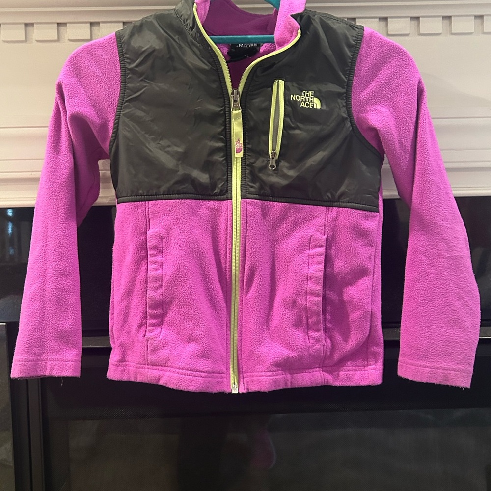 The North Face Black Jacket with Yellow Accents